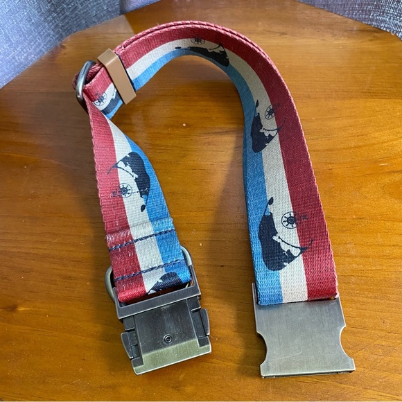 Pawsitivity Nantucket Red White Blue Islands Wide Dog Collar Buckle 1.5” XLarge - Picture 4 of 8